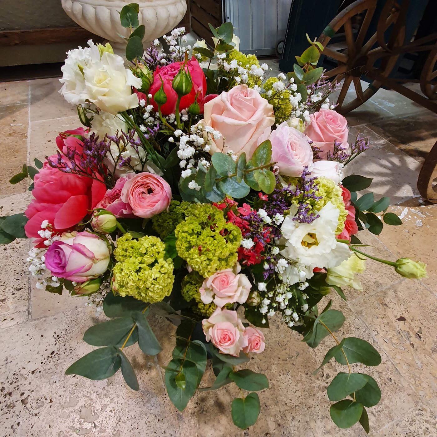 Bouquet rond la nature vient a nous